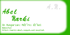 abel marki business card